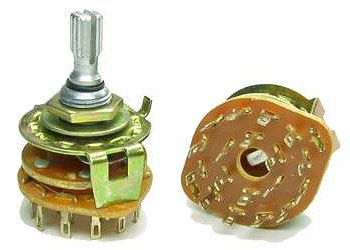 rotary switches with knurled shaft