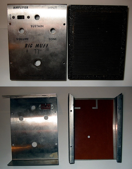 original triangle Big Muff box in detail